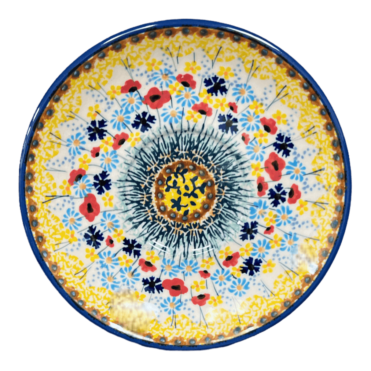 Cup & Saucer, 7 oz in "Sunlit Wildflowers" by Manufaktura | F043S-WK77