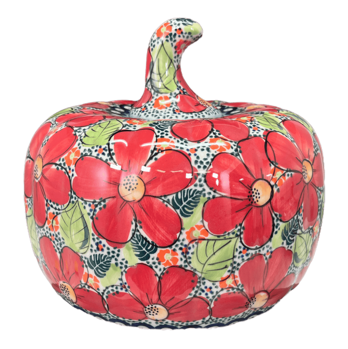 Luminary, Pumpkin, 8" in "Red Daisy" by Galia | GAD28D-AC