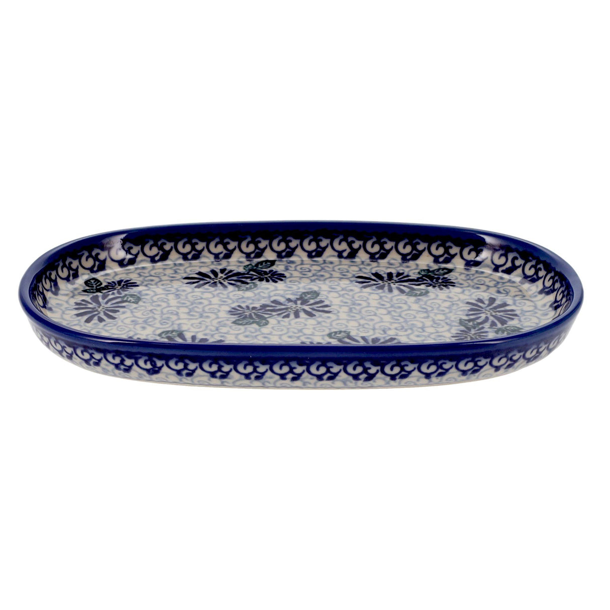 Platter, Oval, 8" x 4.5" Small in "Dreamy Blue" by Galia | GP12-PT