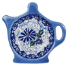 Polish Pottery Teapot Saucer (Dreamy Blue) | GPH08-PT at PolishPotteryOutlet.com