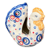Polish Pottery Chicken Napkin Holder (Bubbles Galore) | GS02-PK1 at PolishPotteryOutlet.com
