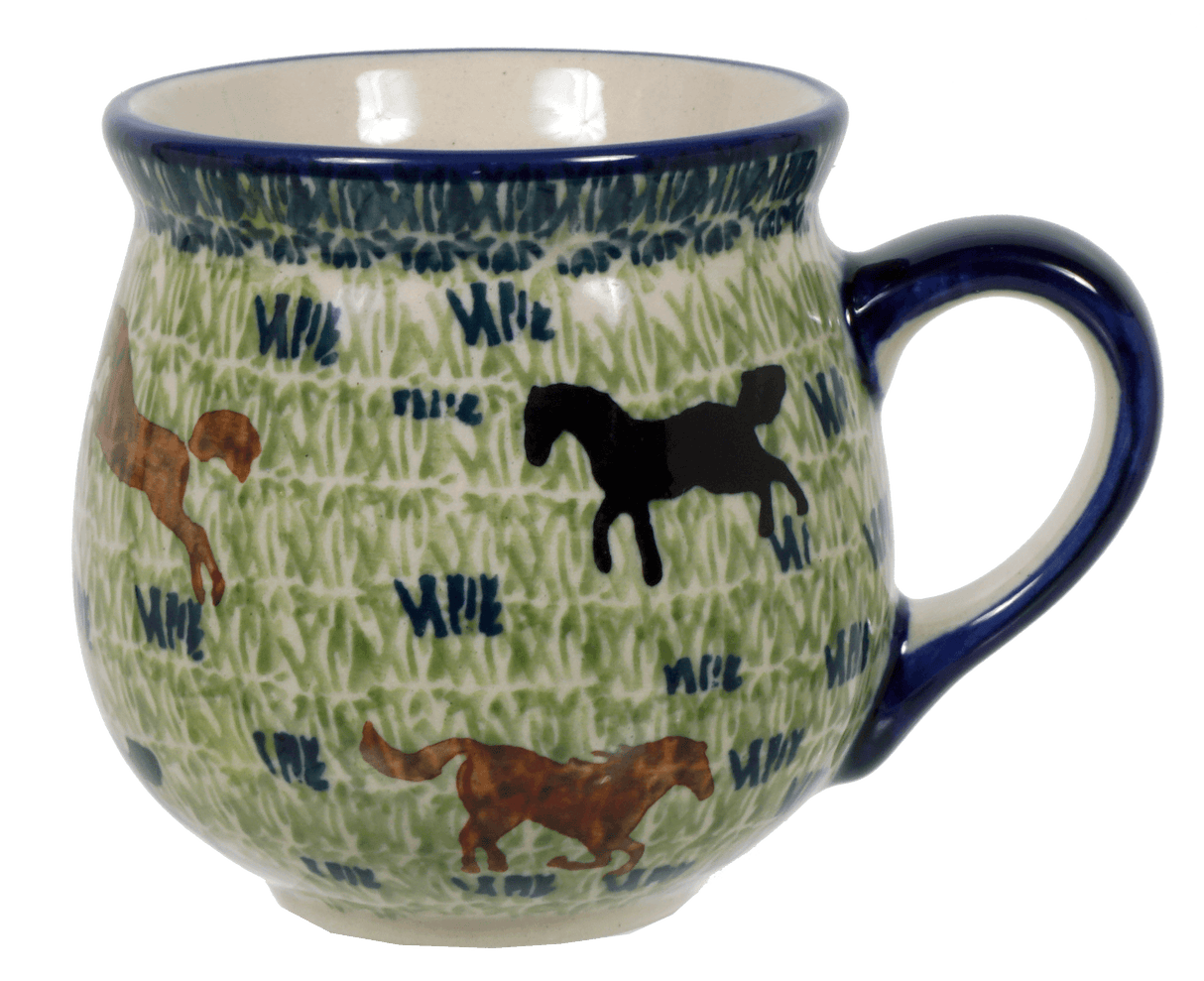 Mug, Belly Mug, Small, 7 oz in "On the Range" by Manufaktura | K067U-INK2