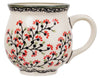 Polish Pottery Large Belly Mug (Cherry Blossom) | K068S-DPGJ at PolishPotteryOutlet.com