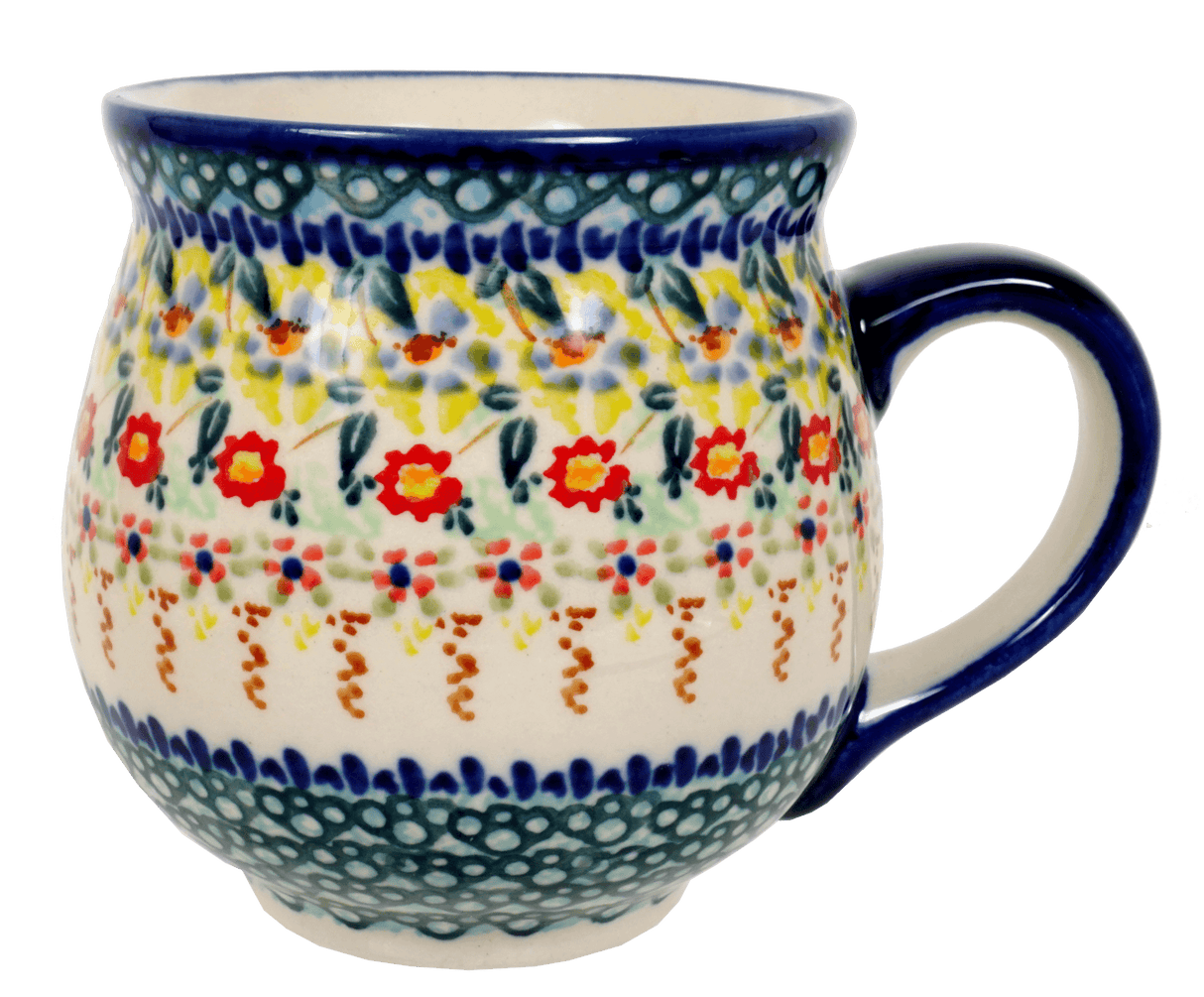 Mug, Belly Mug, 16 oz Large in "Sunny Border" by Manufaktura | K068S-JZ41