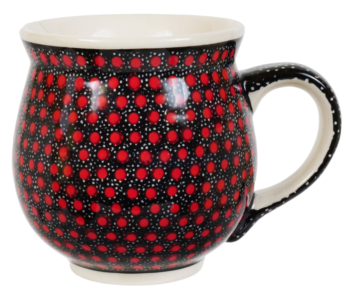 Mug, Belly Mug, 16 oz Large in "Scarlet Night" by Manufaktura | K068S-WCZR