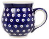 Polish Pottery Large Belly Mug (Dot to Dot) | K068T-70A at PolishPotteryOutlet.com