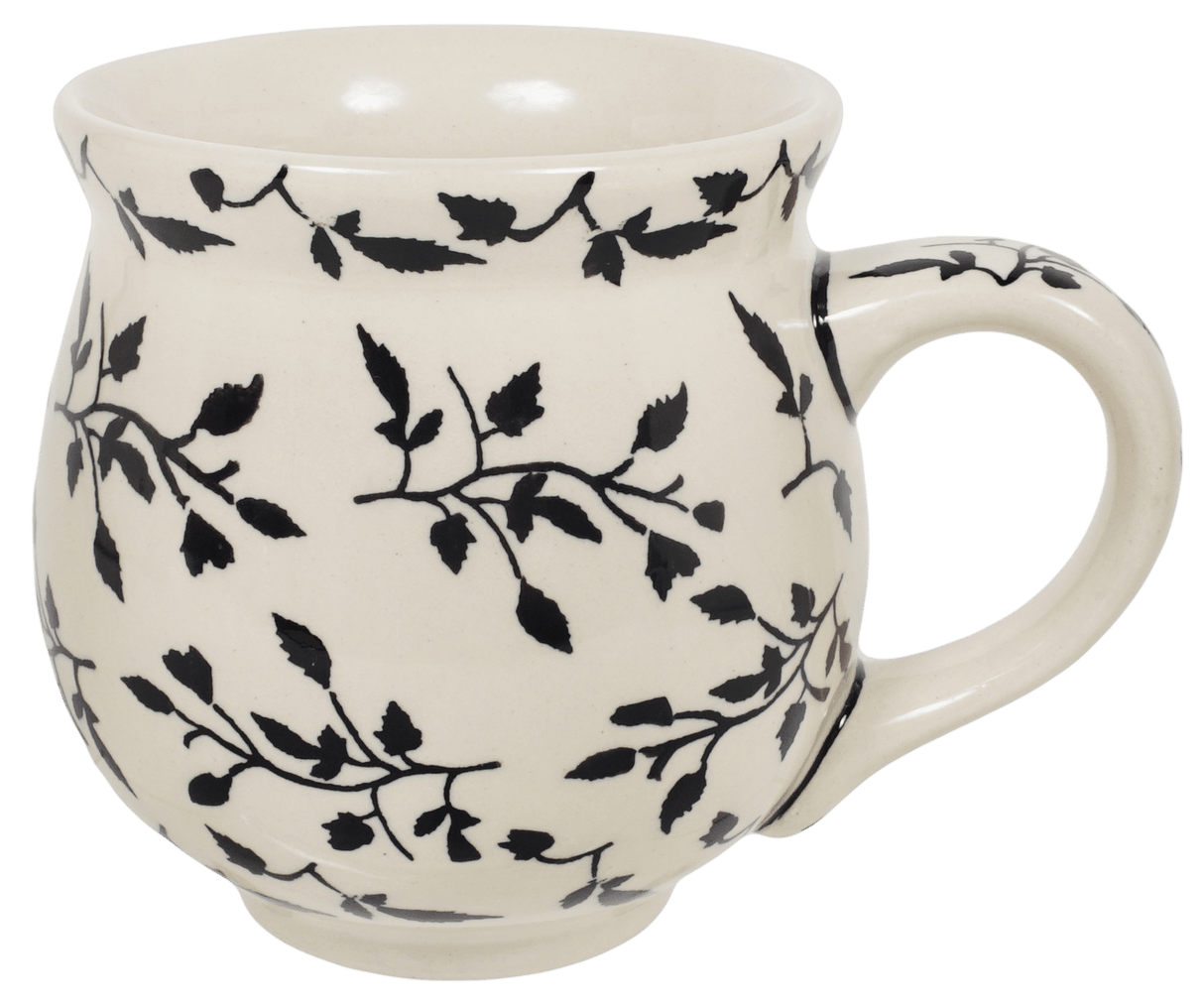 Mug, Belly Mug, 16 oz Large in "Black Spray" by Manufaktura | K068T-LISC