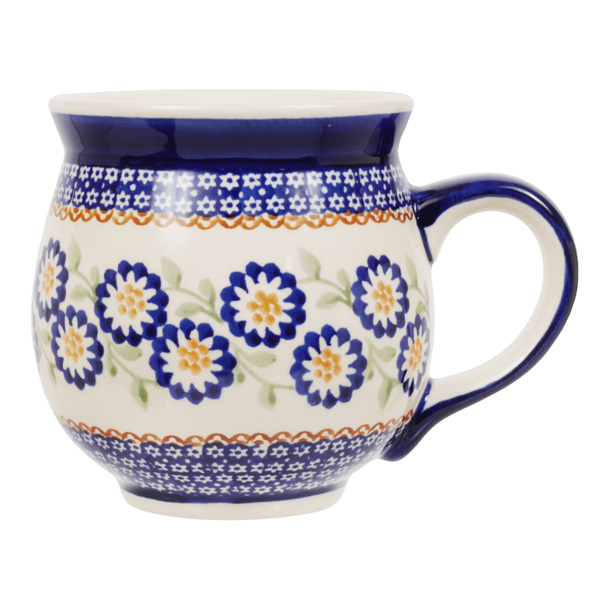 Mug, Belly Mug, 16 oz Large in "Mums the Word" by Manufaktura | K068T-P178