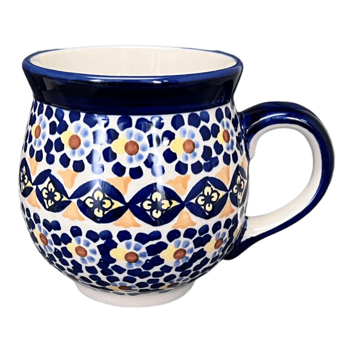 Mug, Belly Mug, 16 oz Large in "Kaleidoscope" by Manufaktura | K068U-ASR
