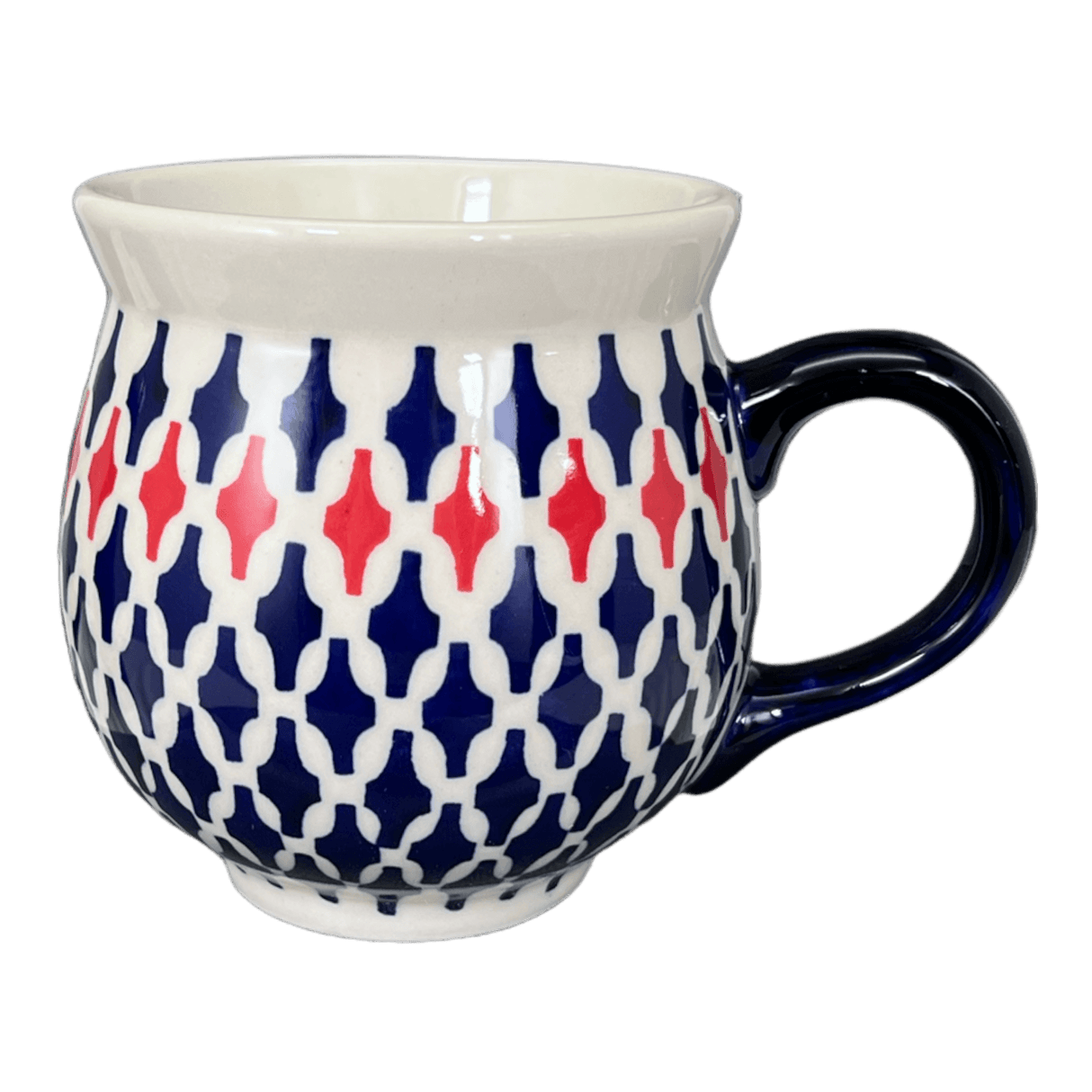 Mug, Belly Mug, 16 oz Large in "Shock Waves" by Manufaktura | K068U-GZ42