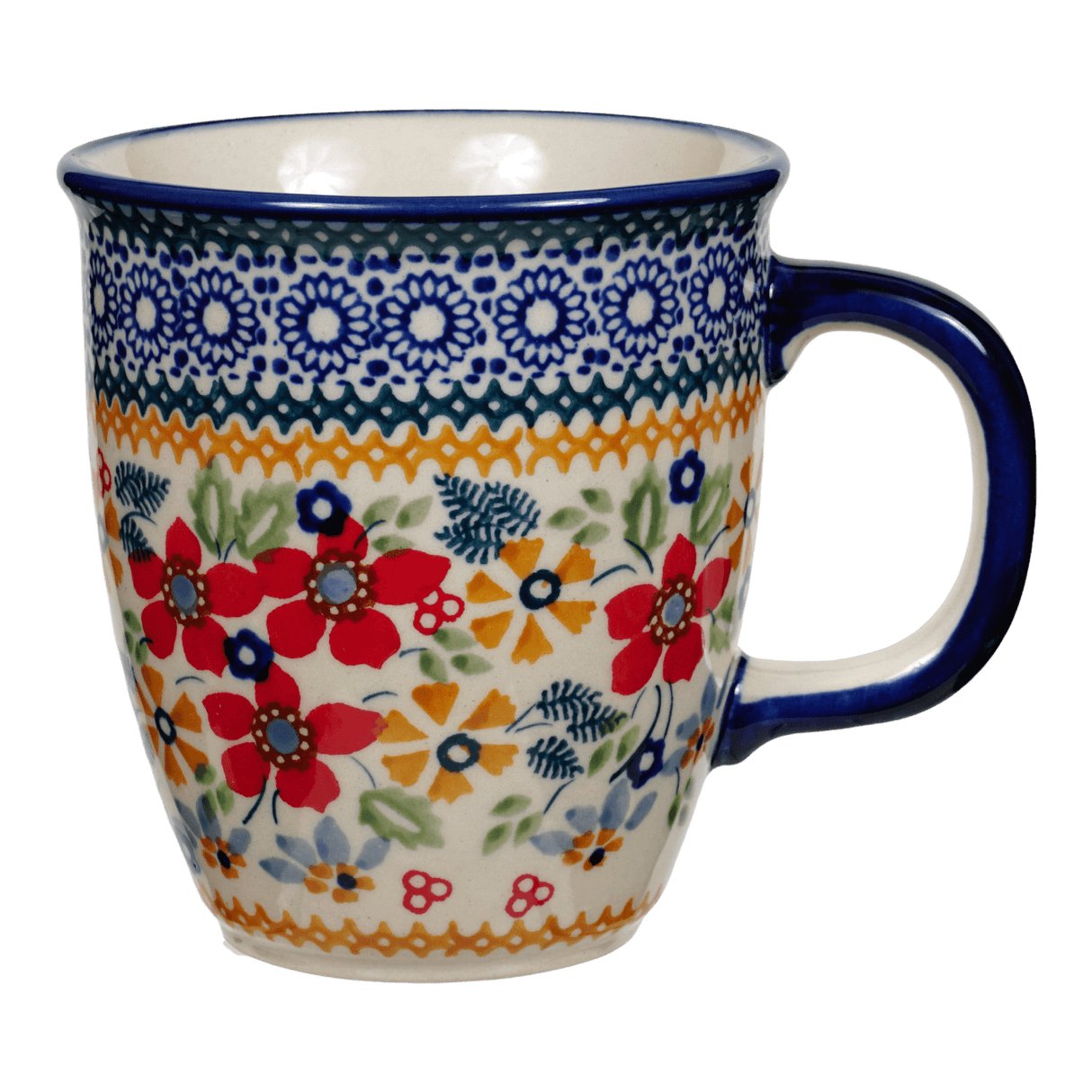 Mug, Mars Mug, 10oz Small in "Ruby Bouquet" by Manufaktura | K081S-DPCS