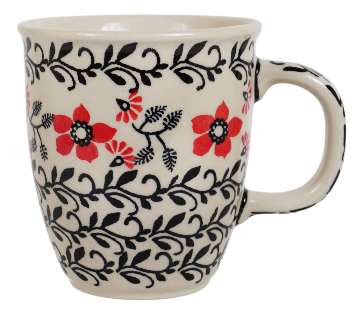 Mug, Mars Mug, 10oz Small in "Scarlet Garden" by Manufaktura | K081T-KK01