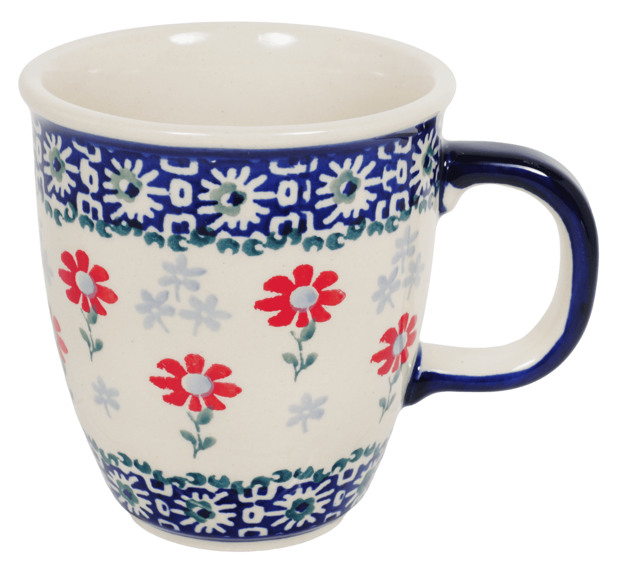 Mug, Mars Mug, 10oz Small in "Summer Blossoms" by Manufaktura | K081T-P232