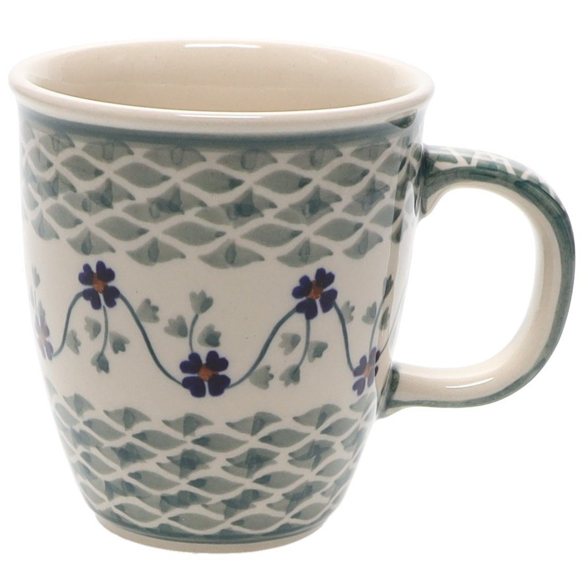 Mug, Mars Mug, 10oz Small in "Woven Pansies" by Manufaktura | K081T-RV