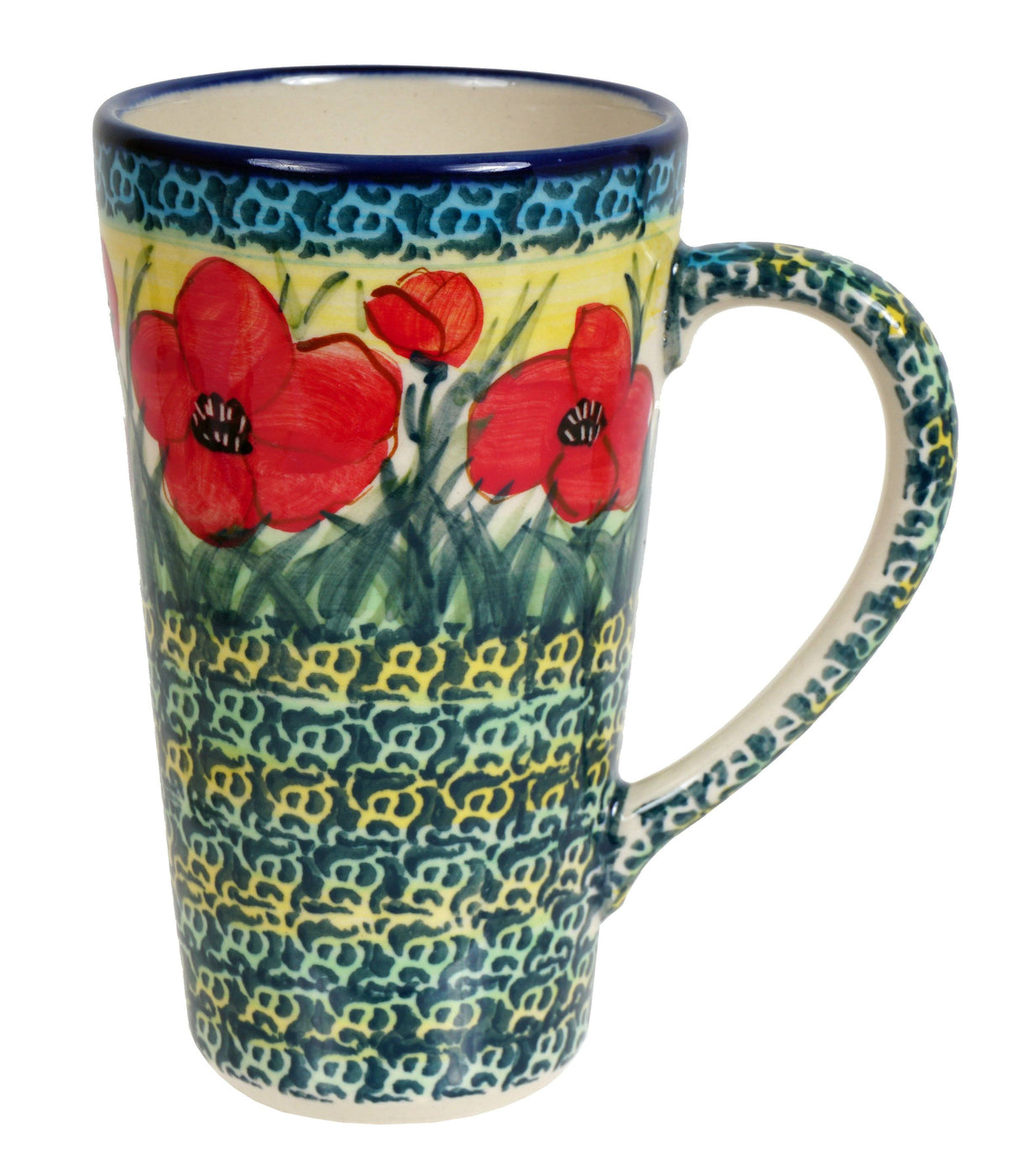 Mug, John's Mug, 12 oz in "Poppies in Bloom" by Manufaktura | K083S-JZ34