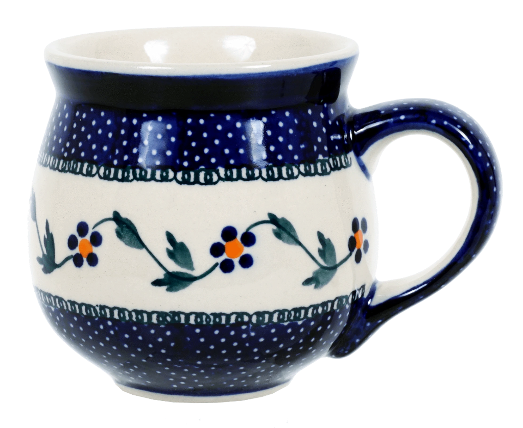 Mug, Belly Mug, 10 oz Medium in "Morning Glory" by Manufaktura | K090T-GI