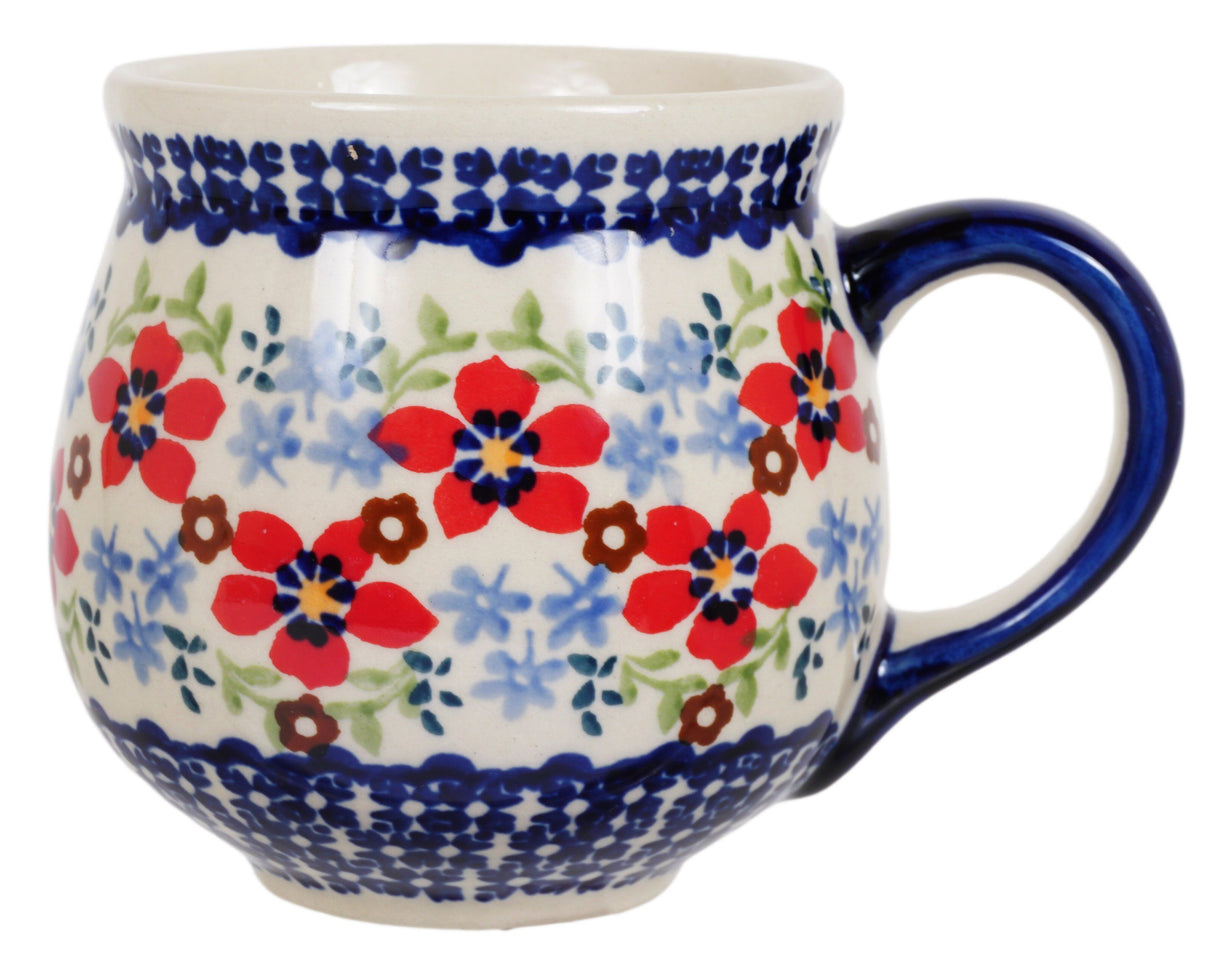 Mug, Belly Mug, 10 oz Medium in "Summer Bouquet" by Manufaktura | K090T-MM01