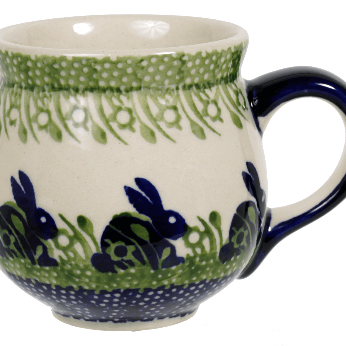 Polish Pottery - The Medium Belly Mug - Bunny Love – The Polish