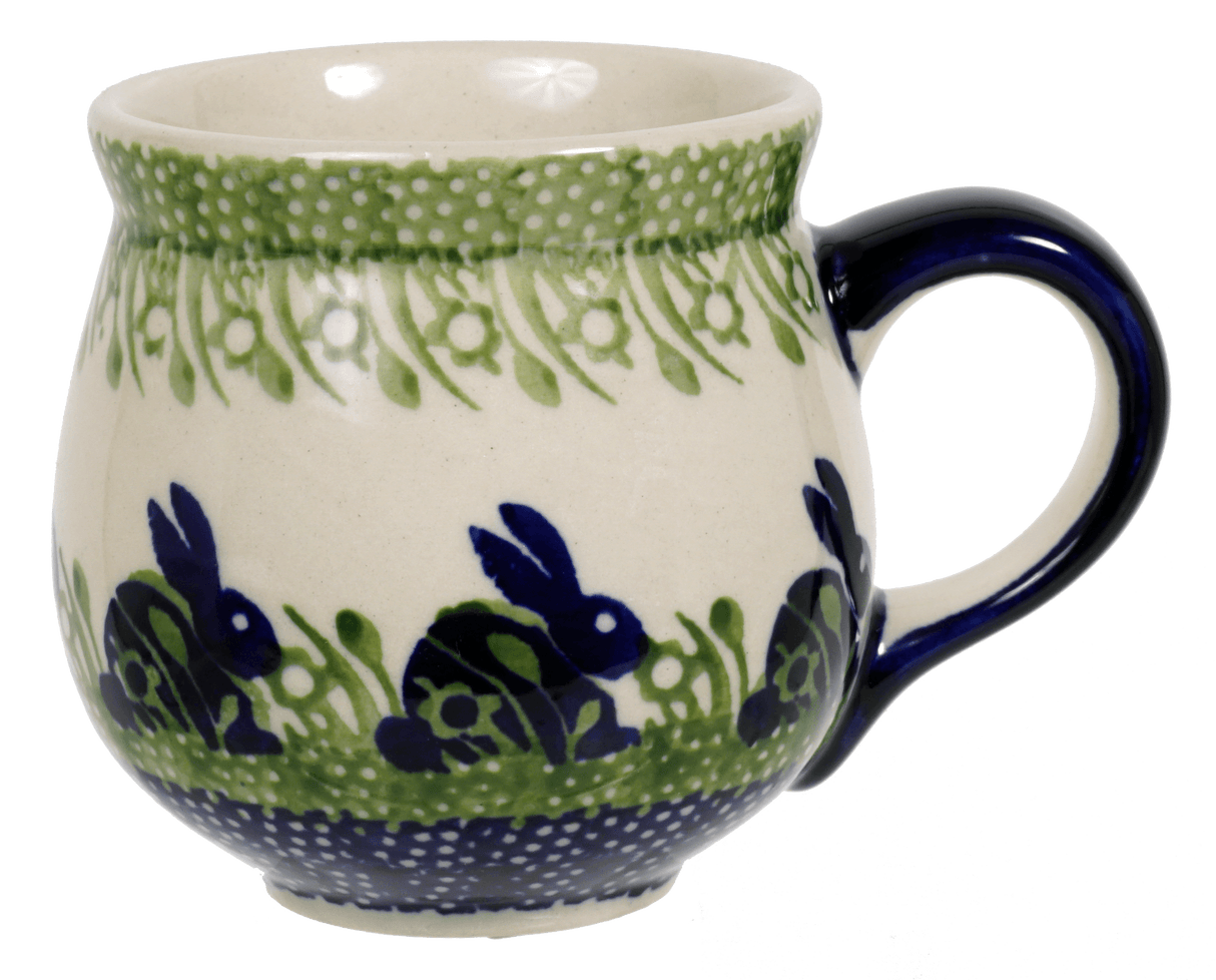 Mug, Belly Mug, 10 oz Medium in "Bunny Love" by Manufaktura | K090T-P324