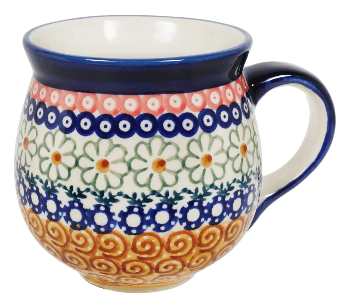 Mug, Belly Mug, 10 oz Medium in "Chocolate Swirl" by Manufaktura | K090U-EOS