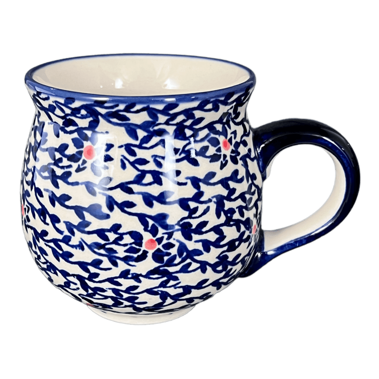 Mug, Belly Mug, 10 oz Medium in "Blue Canopy" by Manufaktura | K090U-IS04