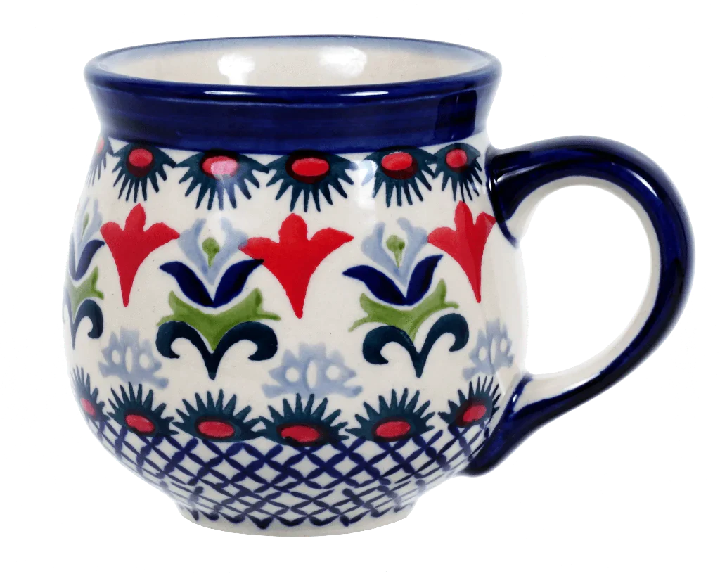 Mug, Belly Mug, 10 oz Medium in "Scandinavian Scarlet" by Manufaktura | K090U-P295