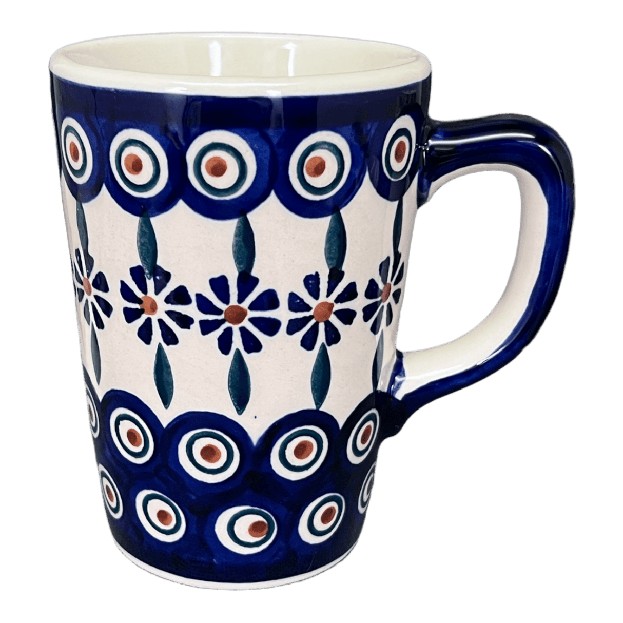 Mug, Pluton Mug, 12 oz in "Floral Peacock" by Manufaktura | K096T-54KK