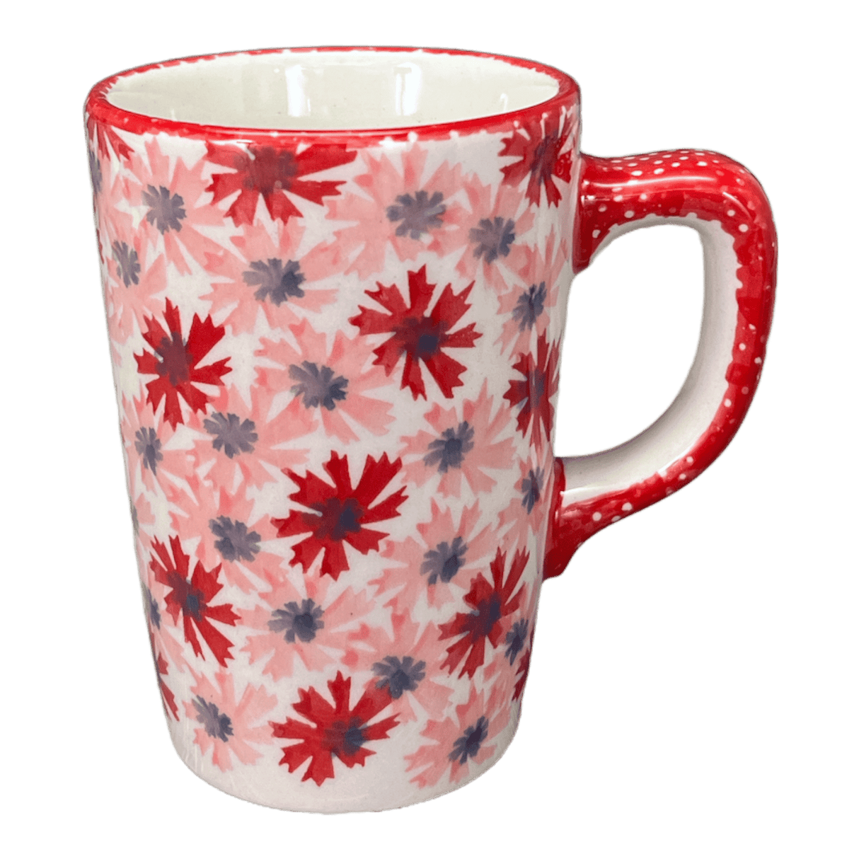 Mug, Pluton Mug, 12 oz in "Scarlet Daisy" by Manufaktura | K096U-AS73