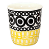 Polish Pottery Wine Cup/Q-Tip Holder (Night Owl) | K100M-13ZO at PolishPotteryOutlet.com