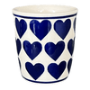 Polish Pottery Wine Cup/Q-Tip Holder (Whole Hearted) | K100T-SEDU at PolishPotteryOutlet.com