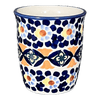 Polish Pottery Wine Cup/Q-Tip Holder (Kaleidoscope) | K100U-ASR at PolishPotteryOutlet.com