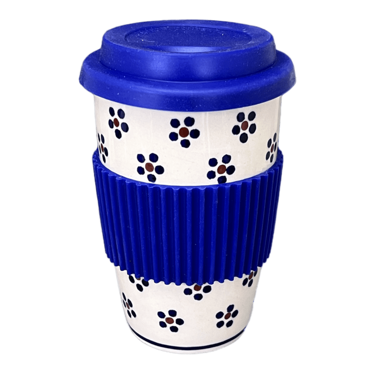 Mug, Travel, 14 oz in "Petite Floral" by Manufaktura | K115T-64