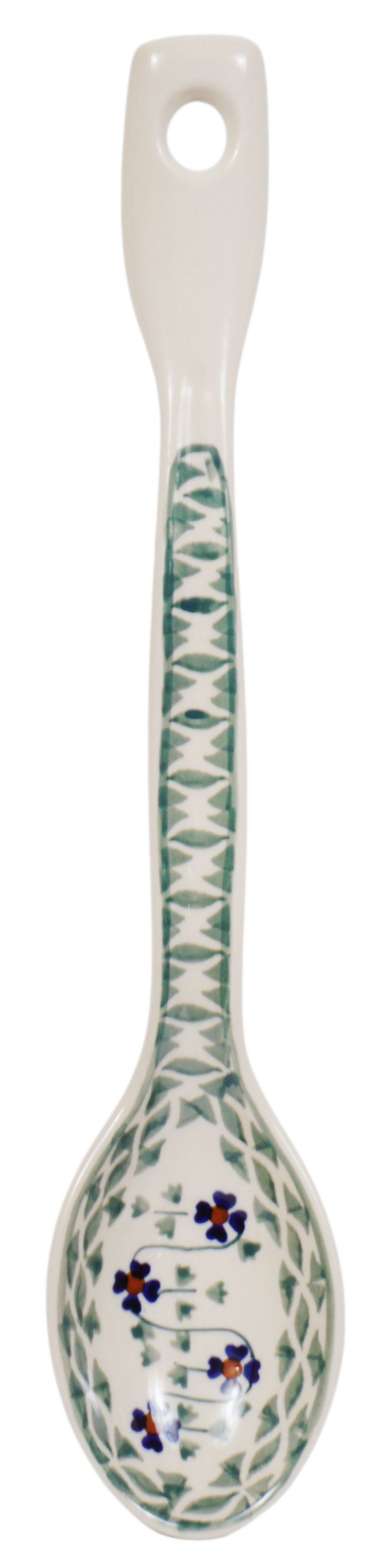 Spoon, Stirring Spoon, 12" in "Woven Pansies" by Manufaktura | L008T-RV