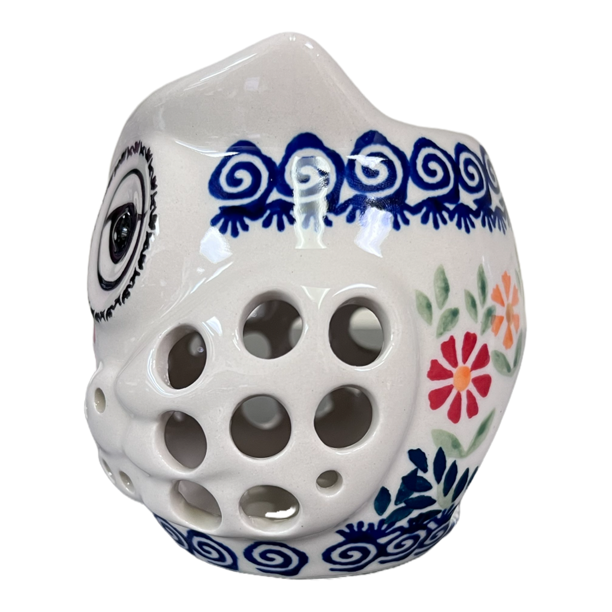 Luminary, Owl in "Flower Power" by Manufaktura | L010T-JS14