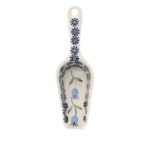 A picture of a Polish Pottery 6" Scoop (Lily of the Valley) | L018T-ASD as shown at PolishPotteryOutlet.com/products/medium-scoop-lily-of-the-valley