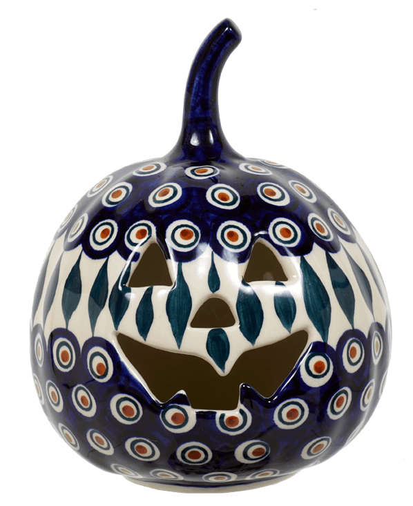 Luminary, Pumpkin, Small, 5.5" in "Peacock" by Manufaktura | L021T-54