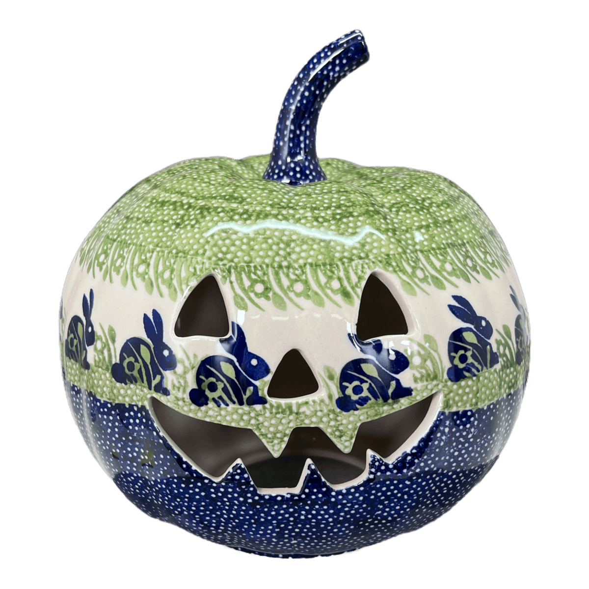 Luminary, Pumpkin, Large, 9.5" in "Bunny Love" by Manufaktura | L022T-P324