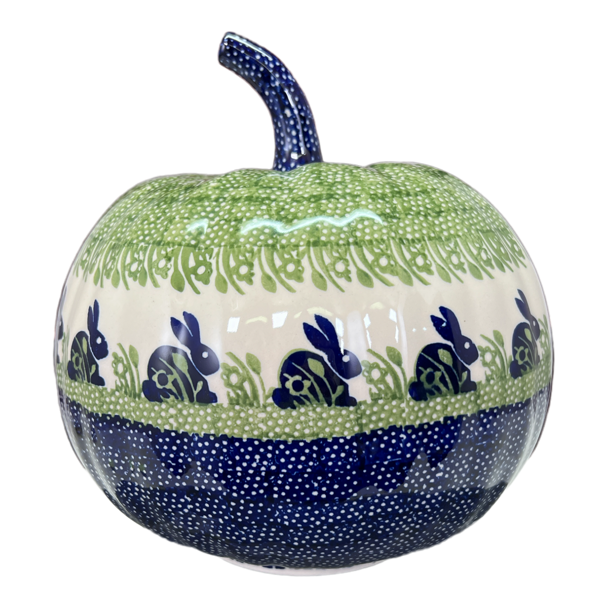 Luminary, Pumpkin, Large, 9.5" in "Bunny Love" by Manufaktura | L022T-P324