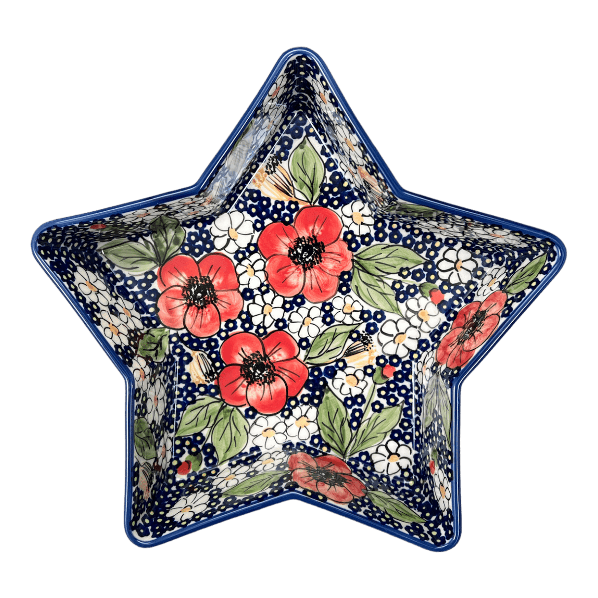 Baker, Star-Shaped, 10" in "Poppies & Posies" by Manufaktura | M045S-IM02