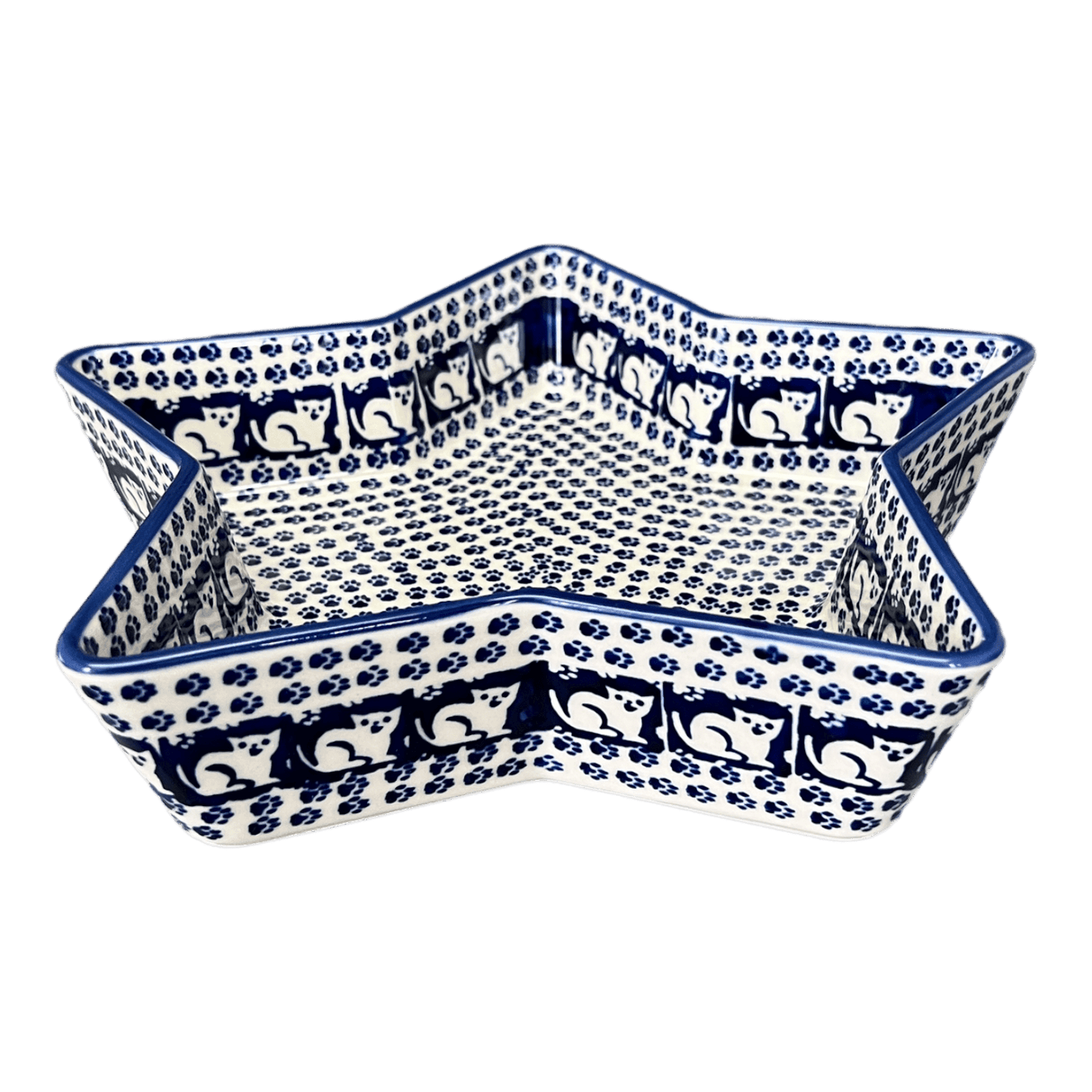 Baker, Star-Shaped, 10" in "Kitty Cat Path" by Manufaktura | M045T-KOT6