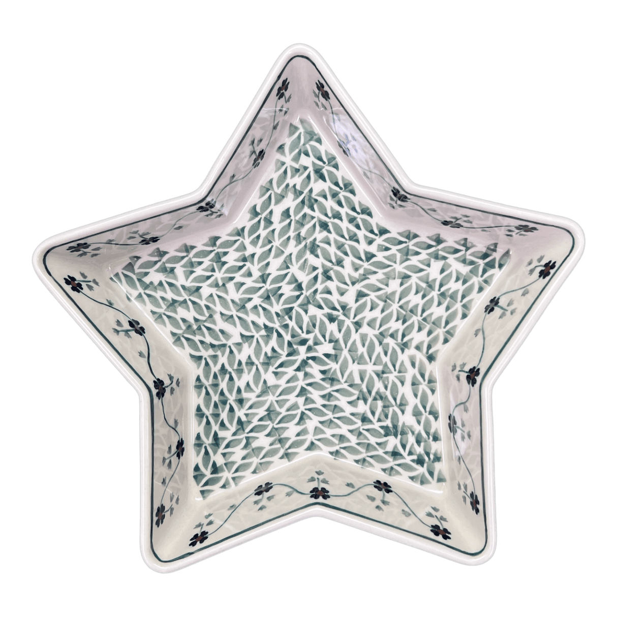 Baker, Star-Shaped, 10" in "Woven Pansies" by Manufaktura | M045T-RV