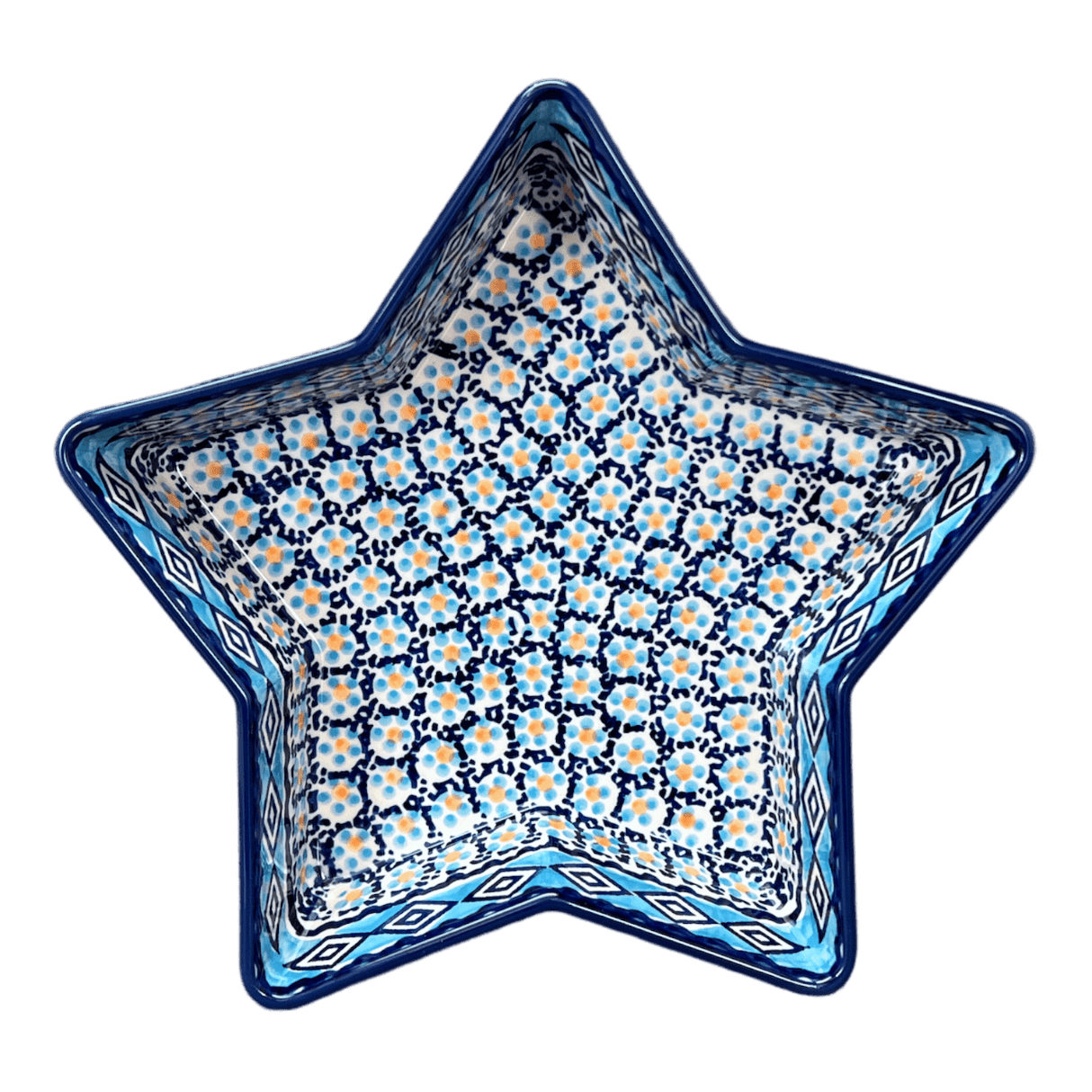 Baker, Star-Shaped, 10" in "Blue Diamond" by Manufaktura | M045U-DHR