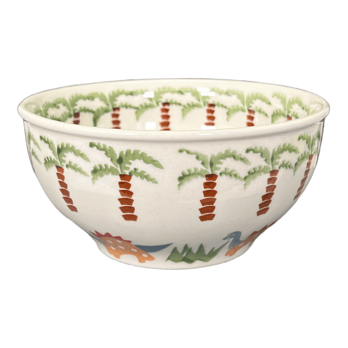 Bowl, Round, Tapered, 5.25" in "Dinosaur Park" by Manufaktura | M052T-DDIN