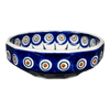 Polish Pottery Multangular Bowl (Peacock) | M058T-54 at PolishPotteryOutlet.com