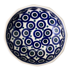 Polish Pottery Multangular Bowl (Eyes Wide Open) | M058T-58 Additional Image at PolishPotteryOutlet.com