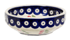 Polish Pottery Multangular Bowl (Cherry Dot) | M058T-70WI at PolishPotteryOutlet.com