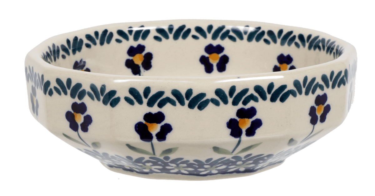 Bowl, Multiangular, 5" in "Forget Me Not" by Manufaktura | M058T-ASS