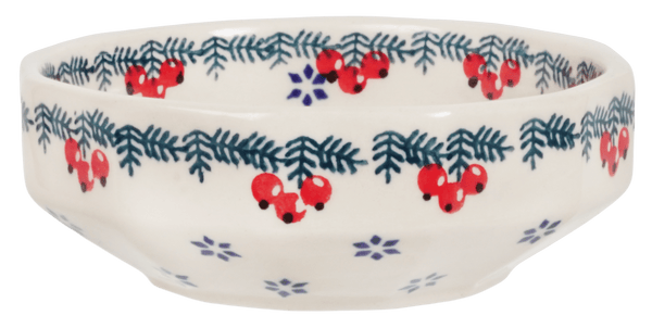 Holiday Time Ceramic Mini Snowflake Loaf Pan, 5.75 Long, Red, Stoneware 