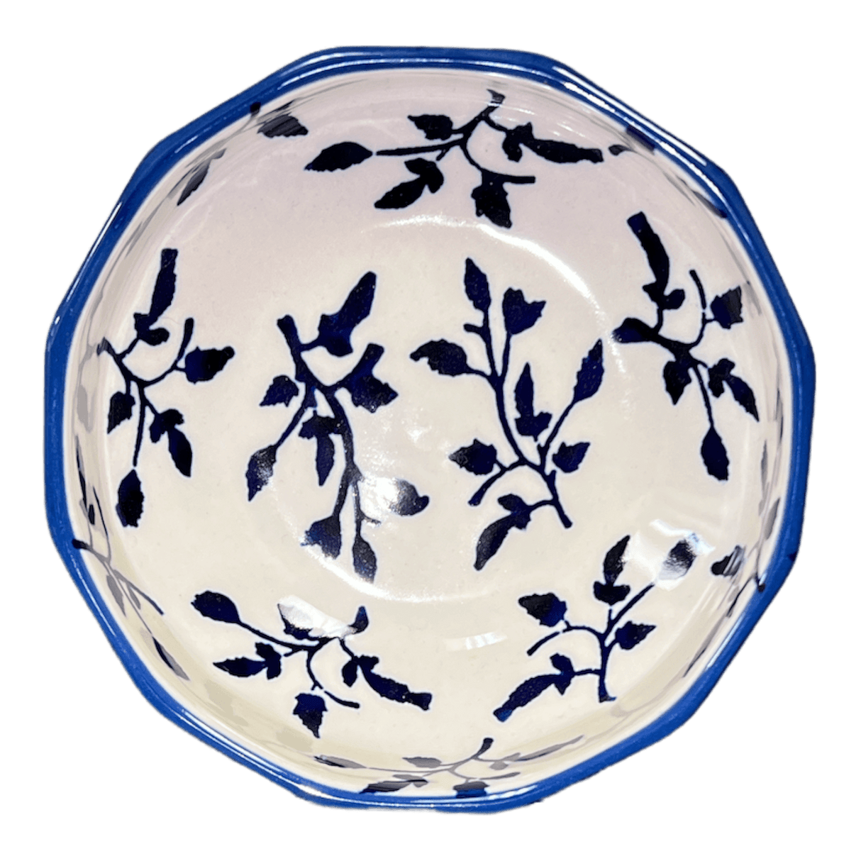 Bowl, Multiangular, 5" in "Blue Spray" by Manufaktura | M058T-LISK