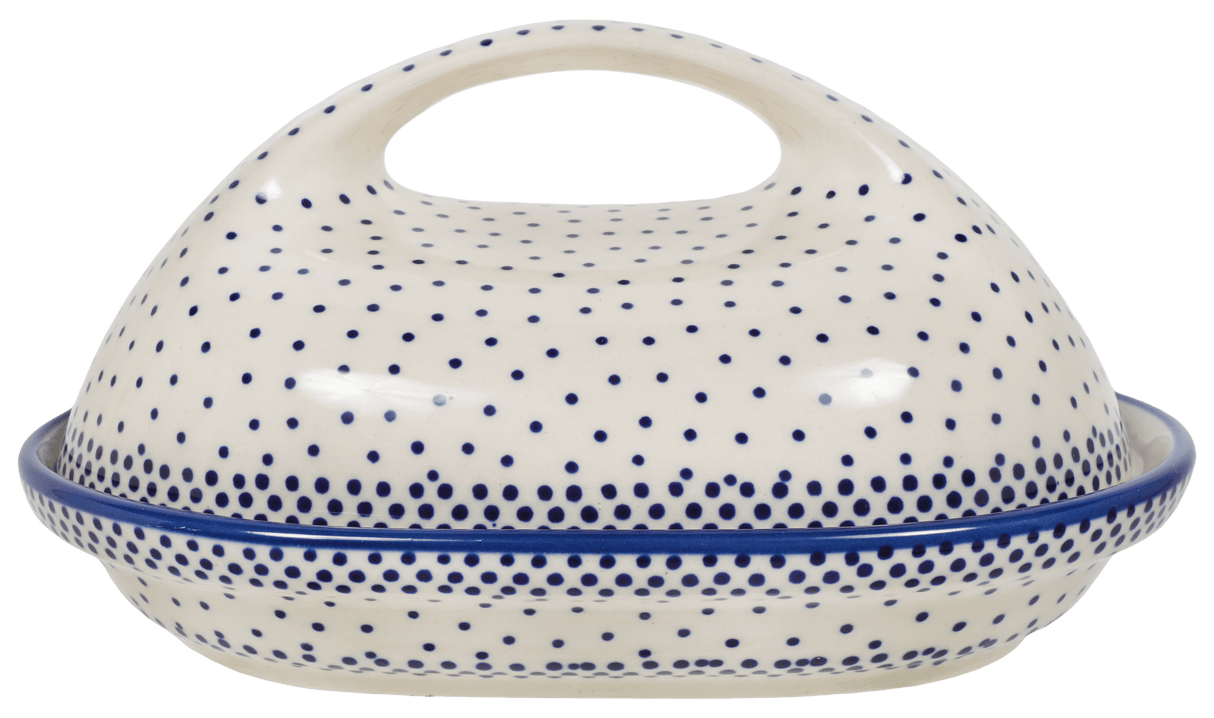 Butter Dish, Fancy, 5" x 7" in "Misty Blue" by Manufaktura | M077U-61A
